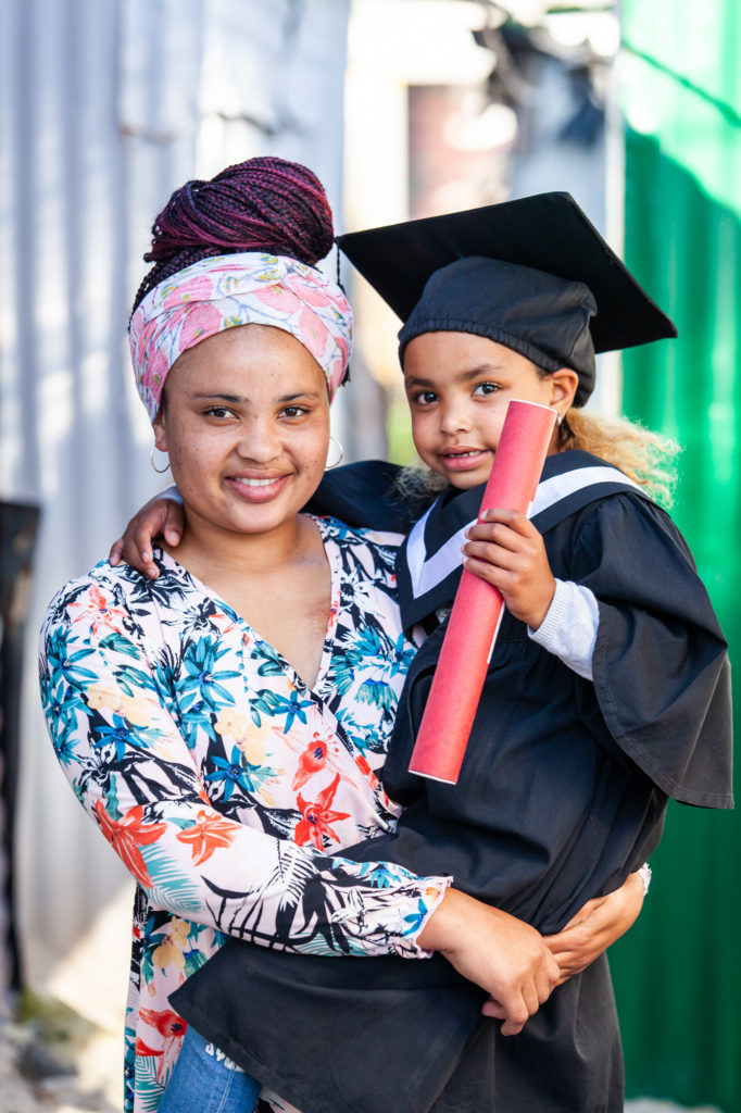 Ladonna and Isabella on her preschool graduation 