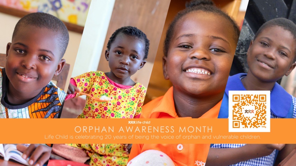 Orphan awareness month banner