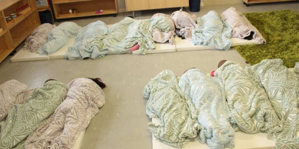 Each child has their own mattress